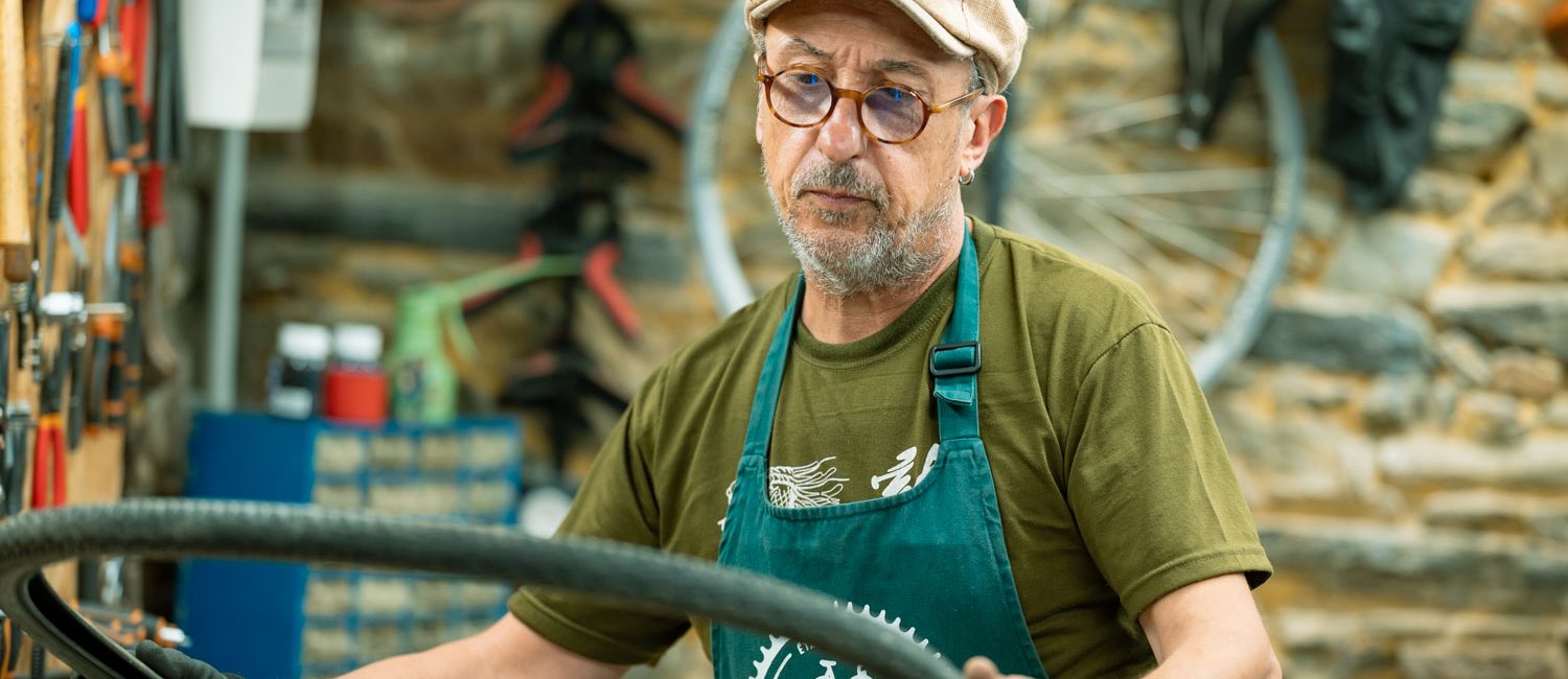 Changement chambre à air vélo